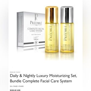 PREDIRE PARIS Daily & Nightly Luxury Moisturizing Complete Facial Care System